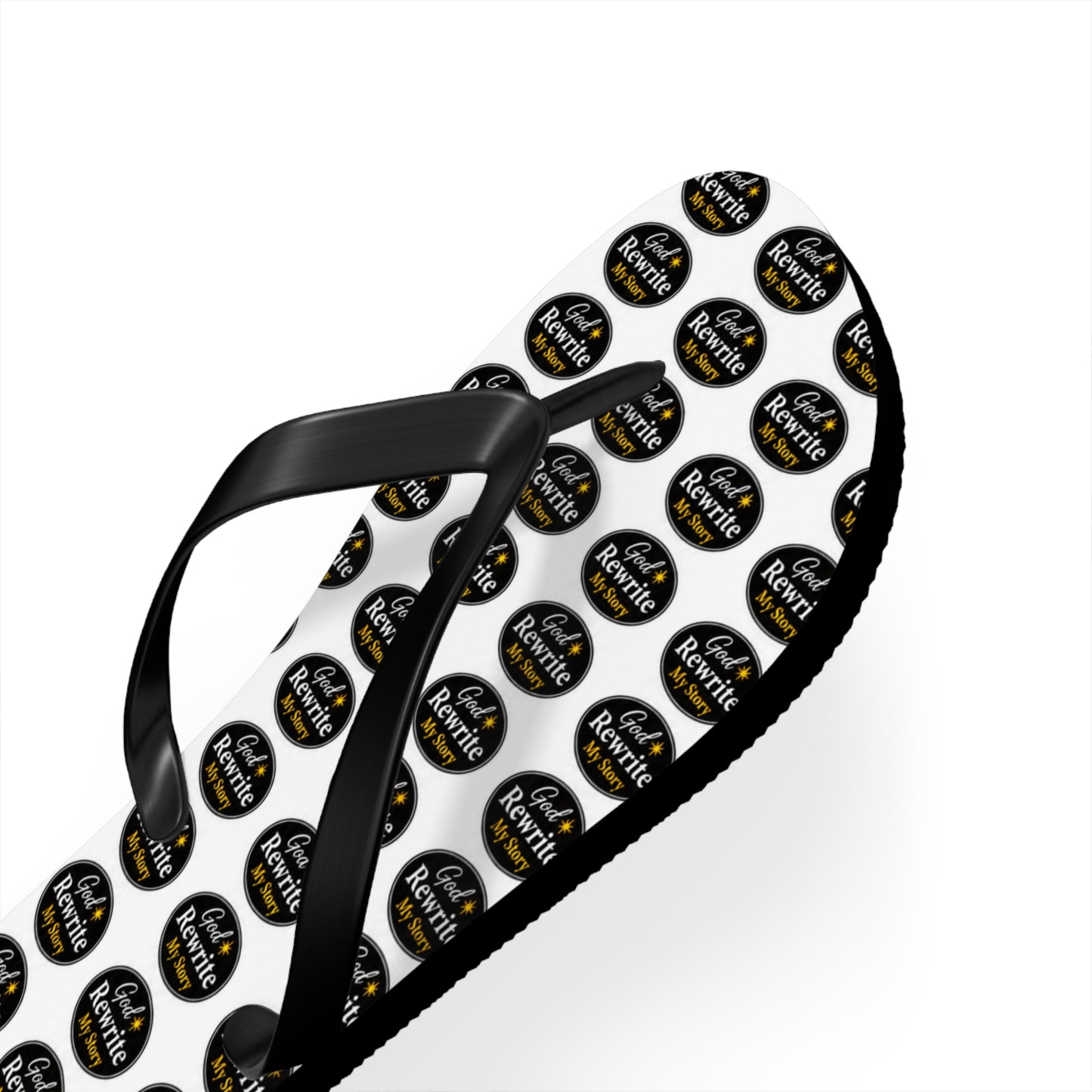 Flip Flops - Custom Logo Pattern Beach Sandals