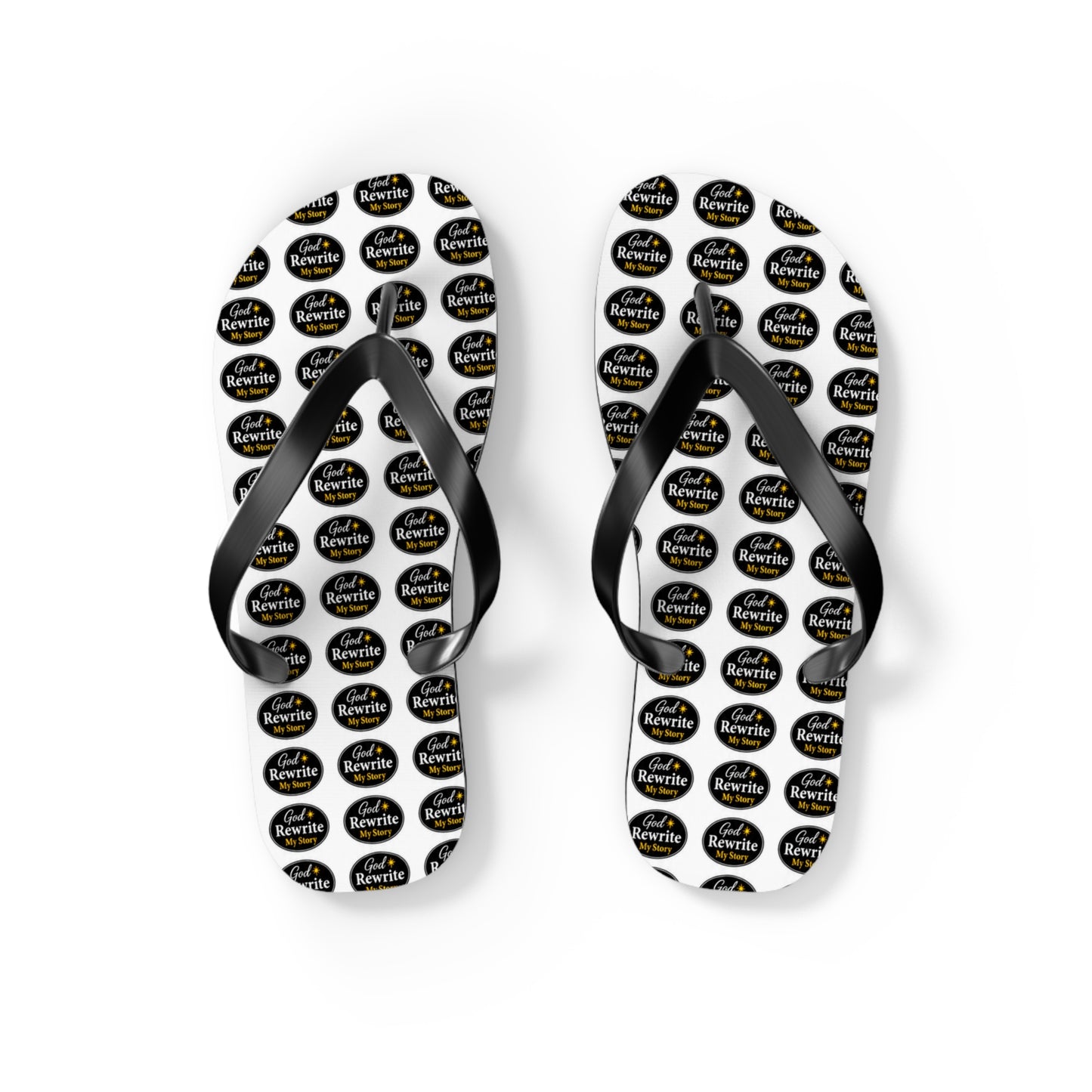 Flip Flops - Custom Logo Pattern Beach Sandals