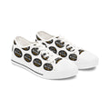 Low Top Sneakers — 'God Rewrite My Story' Patterned Women's Canvas Shoes