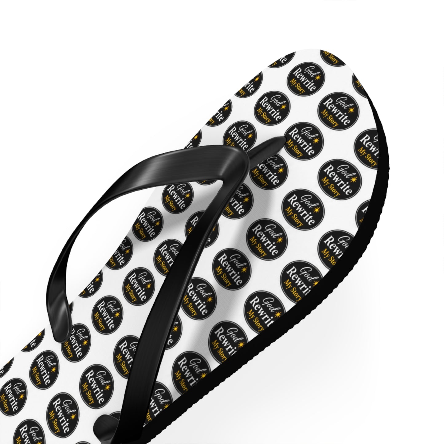 Flip Flops - Custom Logo Pattern Beach Sandals