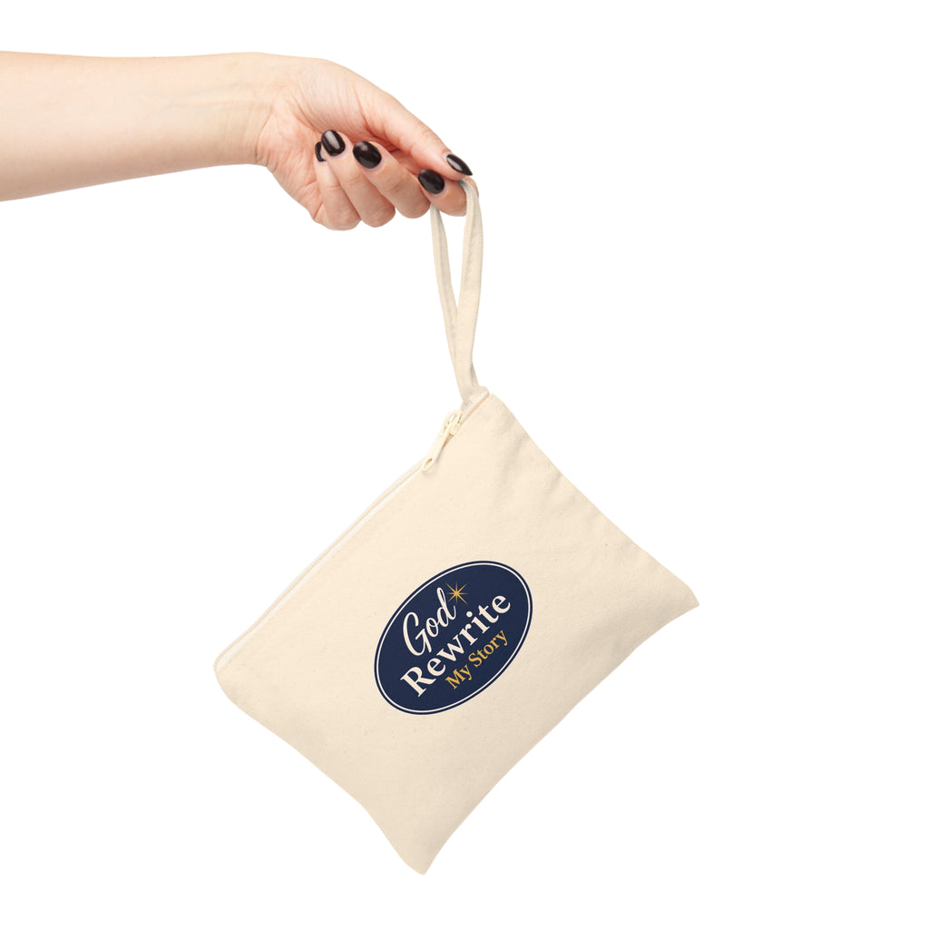 God Rewrite My Story Canvas Zipper Pouch