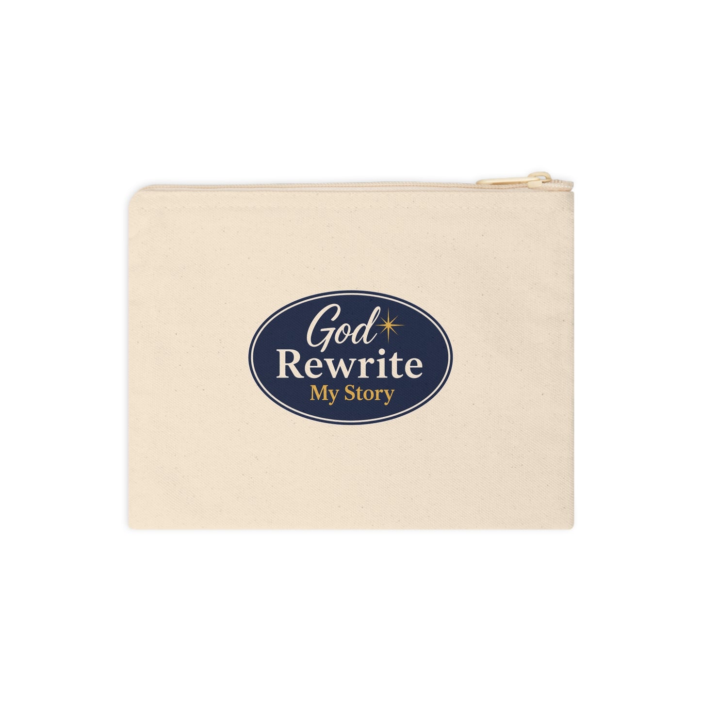 God Rewrite My Story Canvas Zipper Pouch