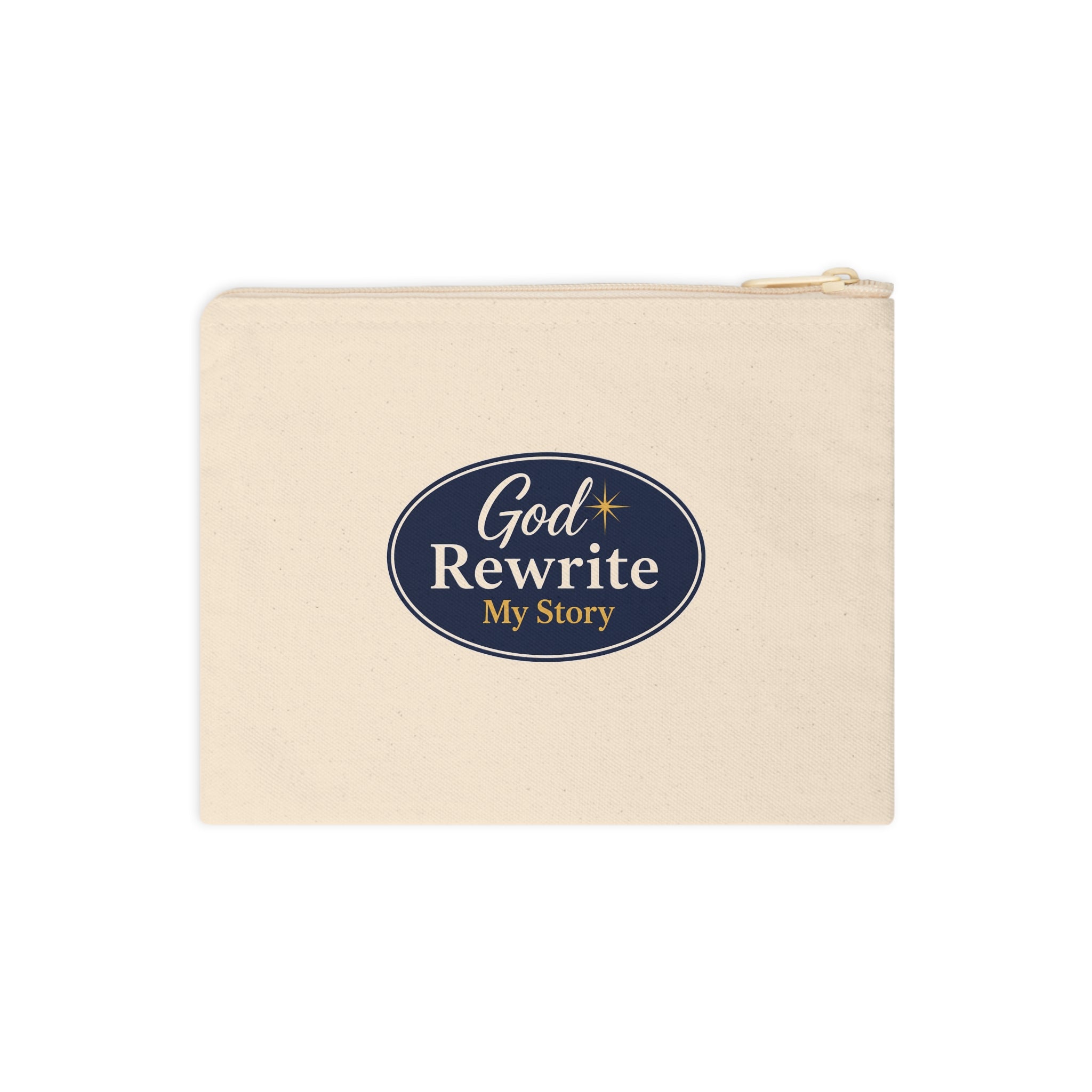 God Rewrite My Story Canvas Zipper Pouch