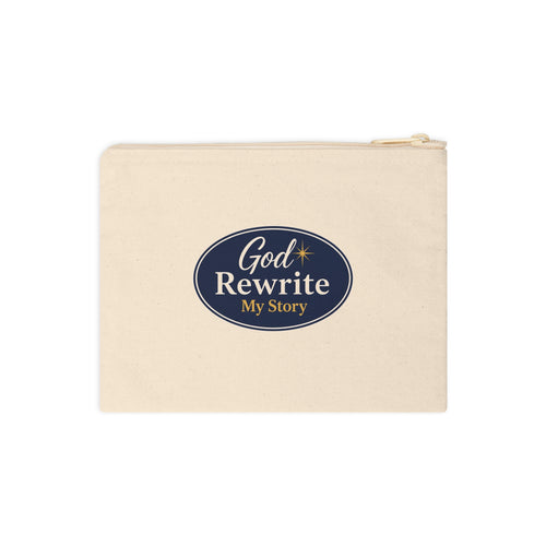 God Rewrite My Story Canvas Zipper Pouch